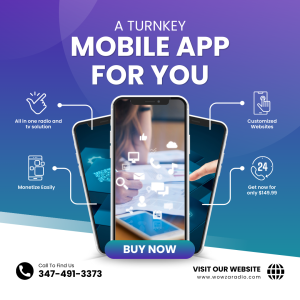 Get our All-in-One Radio & TV Mobile App Turnkey Solution Now!