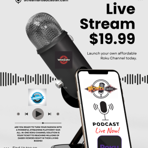 Launch Your Own Roku Channel Today! Free custom site & hosting included!