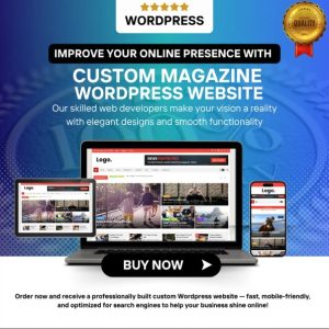 Custom Magazine Wordpress Website - Professional and Responsive Web Design