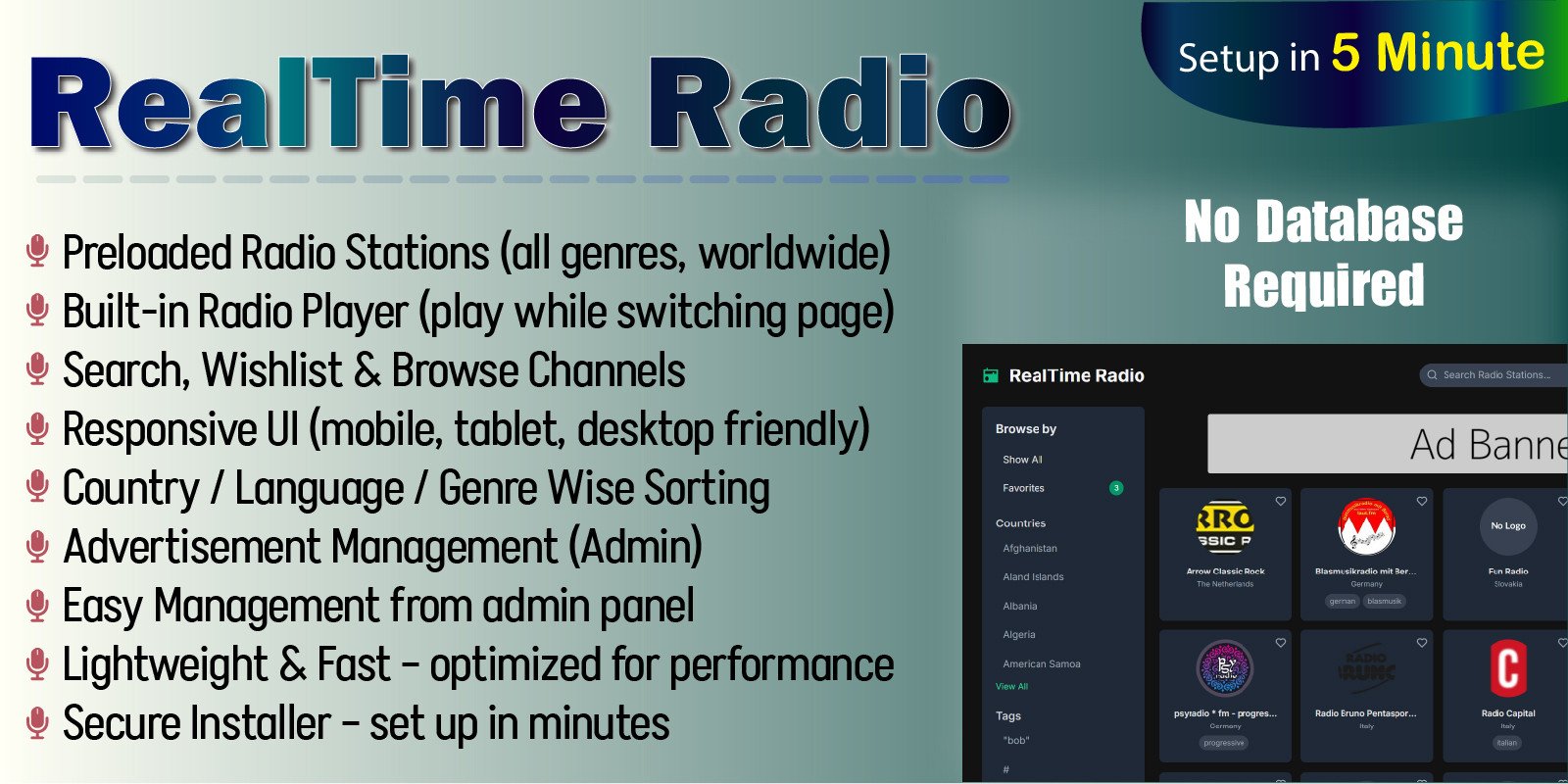 RealTime Radio Portal: Your Ultimate Global Radio Streaming Solution! - Image 2