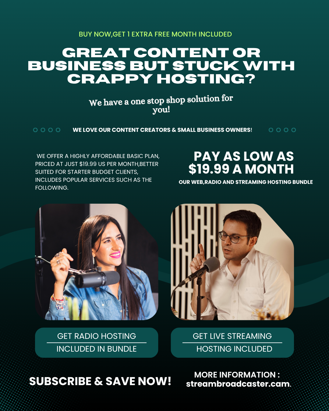 Great business or content to offer but stuck with crappy hosting?