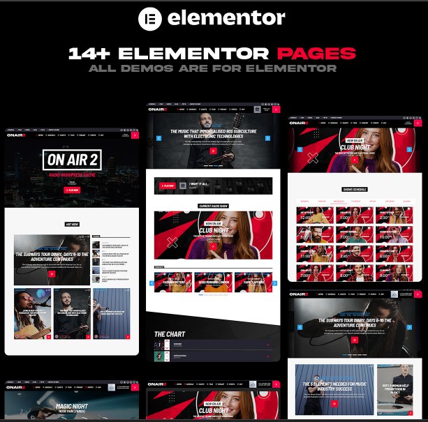 Onair2: Radio Station WordPress Theme